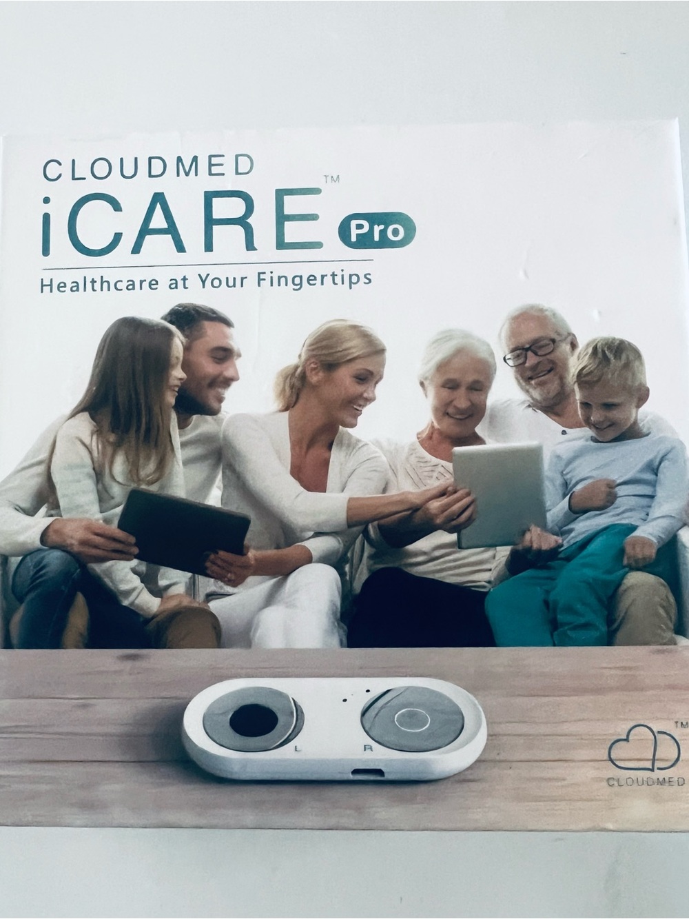 CLOUDMED iCARE Pro Healthcare Device - White and Gray New Open the Box
